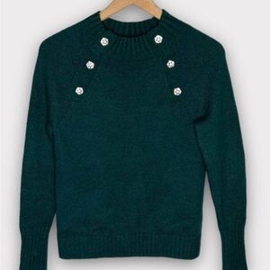 J CrewCrewneck sweater with jeweled buttons
Item K5299